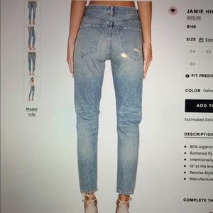 Jamie High Rise Classic Jeans by AGOLDE